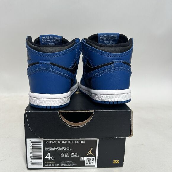 Nike Air Jordan 1 Retro High OG TD “Dark Marina Blue” 2024 - Picture 4 of 5